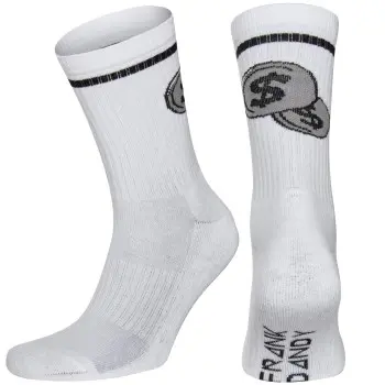 Frank Dandy Frank Dandy Strømper 3P Half Terry Sock Hvit Mønster  Str 36/40