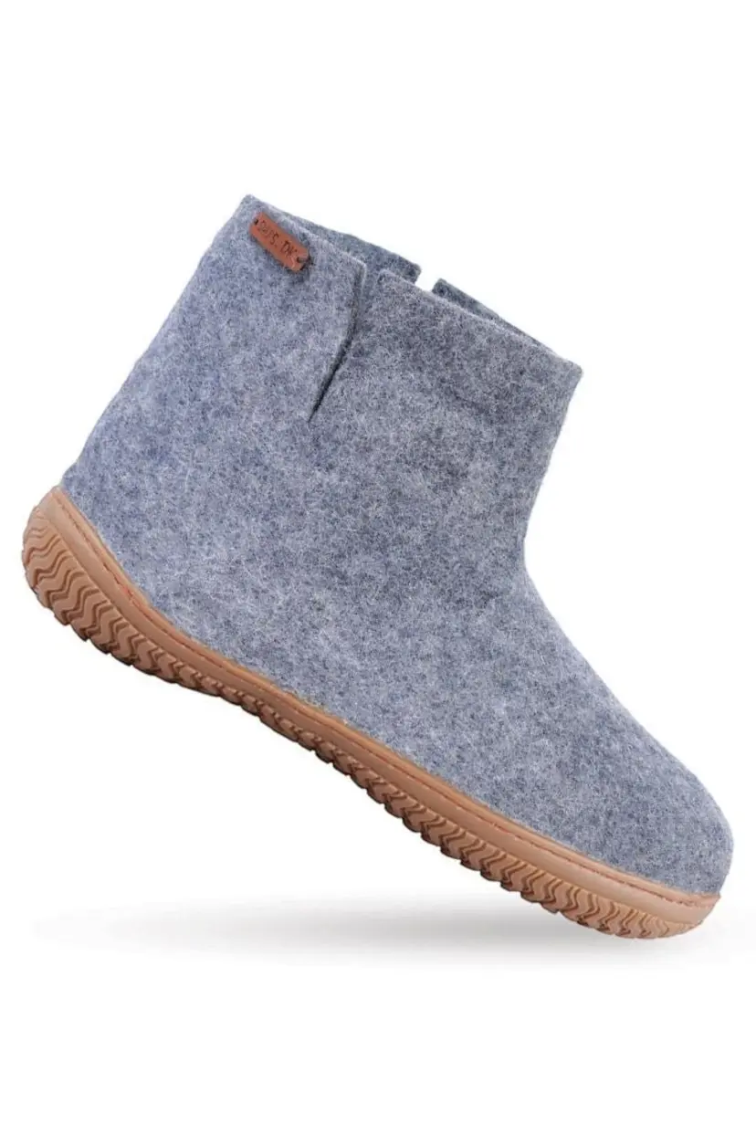 SHUS Filtstøvle (100% ren uld) - Model Denim m/Gummisål - 46