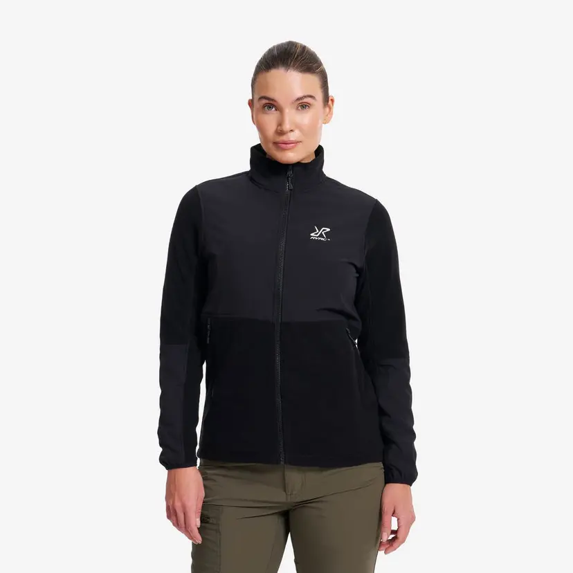 RevolutionRace River Hybrid Fleece Jacket Dame Black