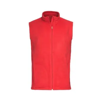 Stedman Stedman Active Fleece Vest For Men Rød polyester Large Herre