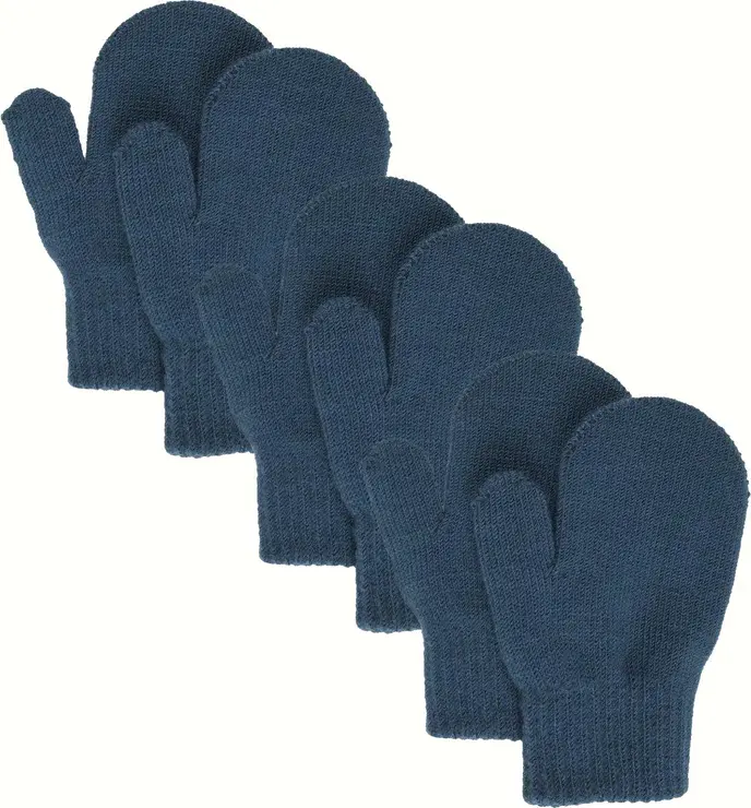 Lindberg Lindberg Kids' Åsbro Magic Mitten 3-Pack Dark Blue