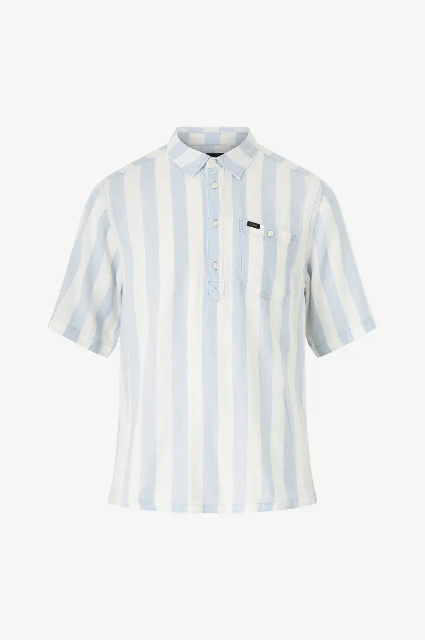 Lee Skjorte Popover Shirt SS - Blå