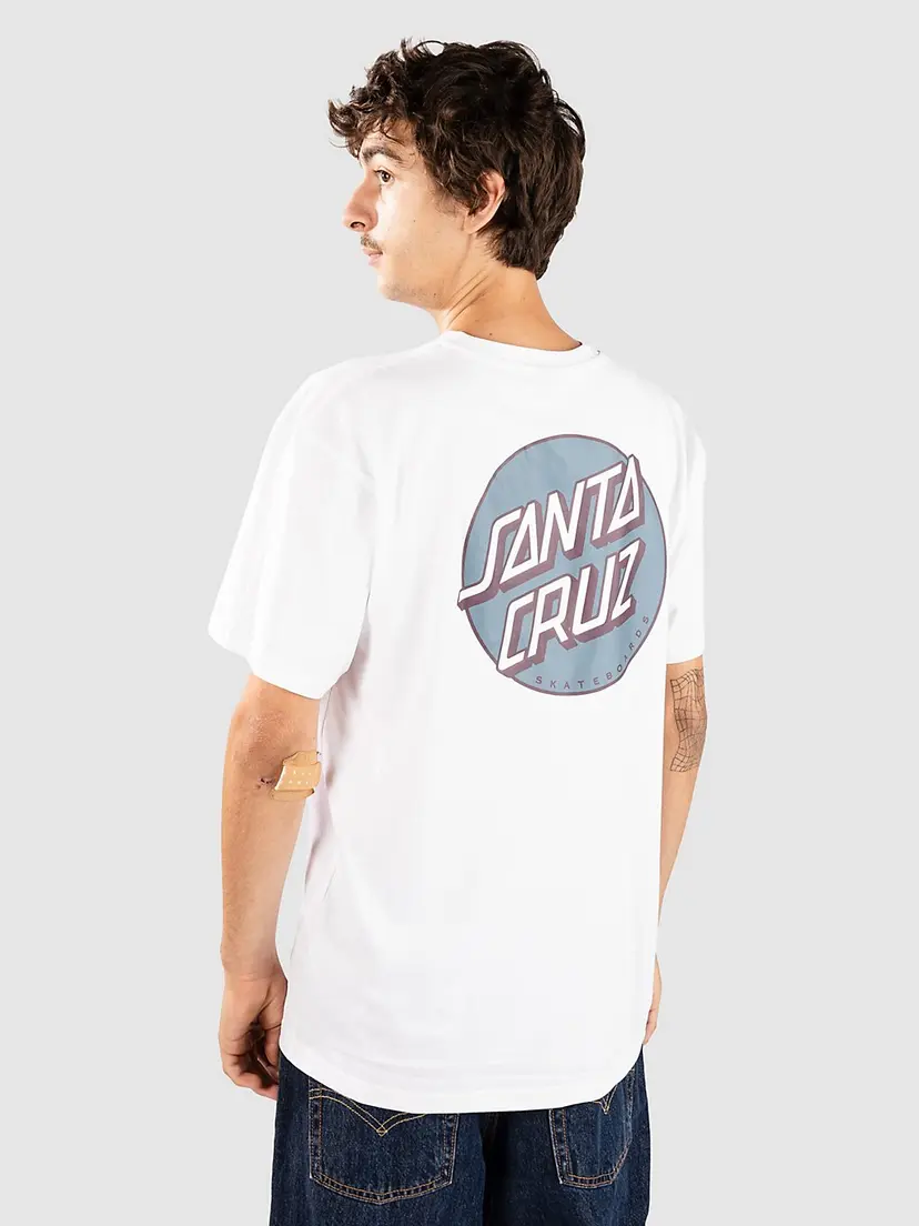 Santa Cruz Santa Cruz Vintage Other Dot T-skjorte hvit