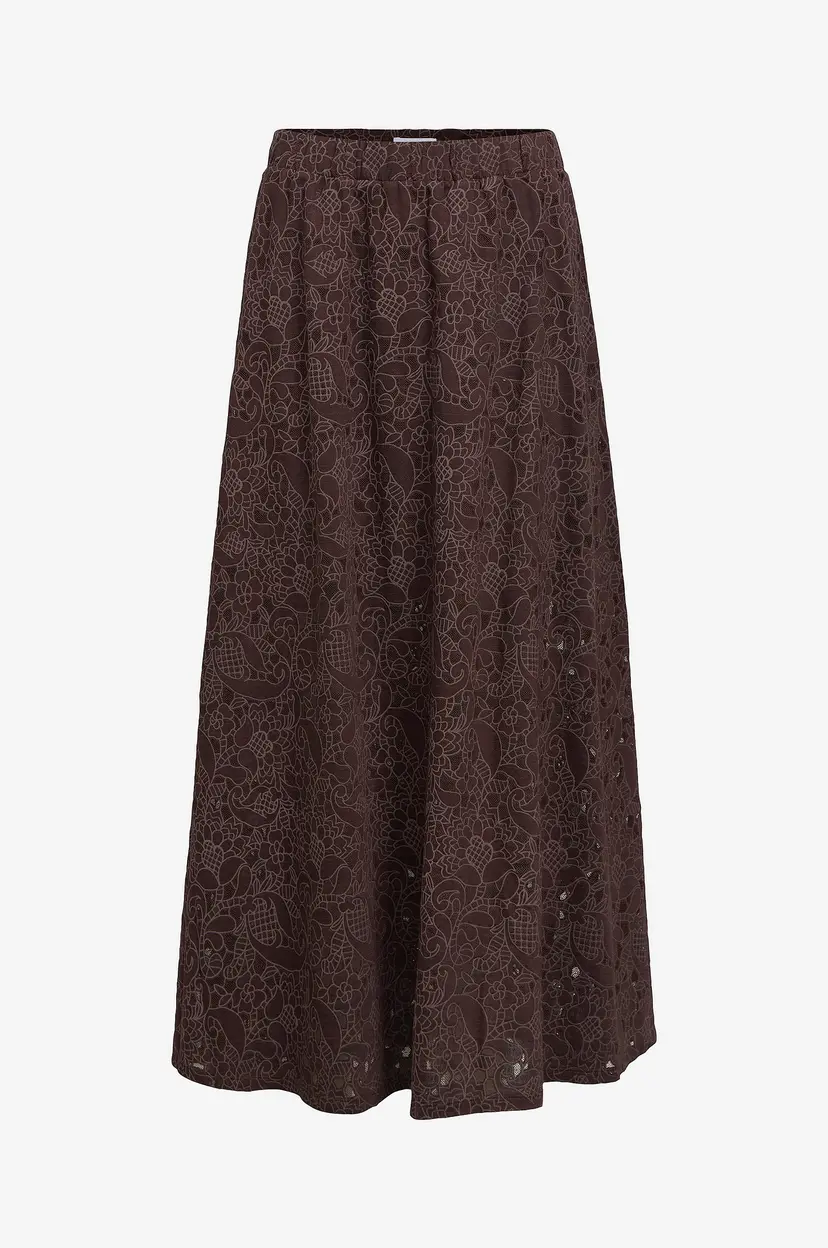 Object Collectors Item Blondeskjørt objBianca MW LO Long Skirt - Brun
