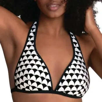 Rosa Faia Rosa Faia Summer In Cannes Mina Bikini Top Svart/Hvit Medium Dame