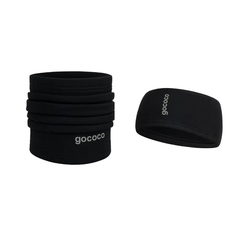 Gococo Pannband och Halsvärmare Powerstretch Svart