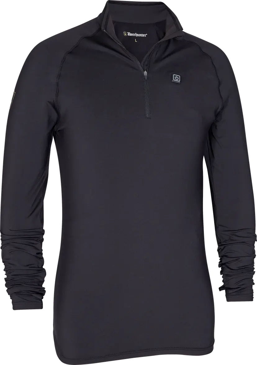 Deerhunter Deerhunter Unisex Heat Undershirt With Zip-Neck Black
