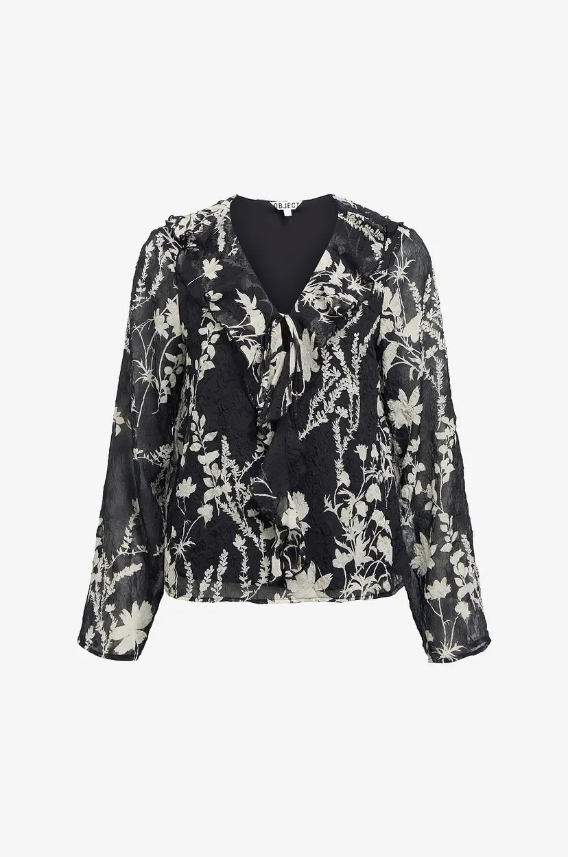 Object Collectors Item Bluse objPearl - Svart