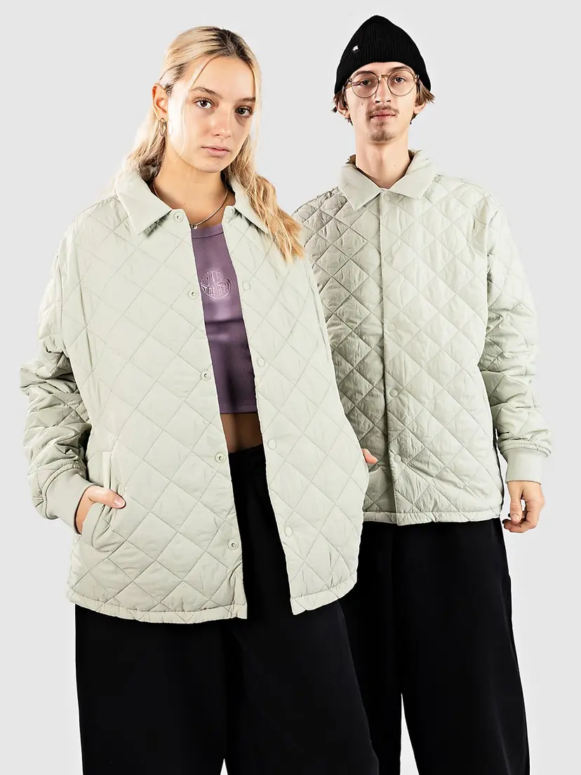Urban Classics Urban Classics Quilted Overshirt Jakke grønn
