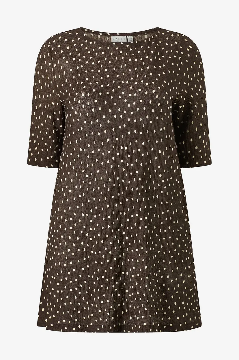 KAFFE Curve Tunika KCmyra Jersey Tunic - Brun