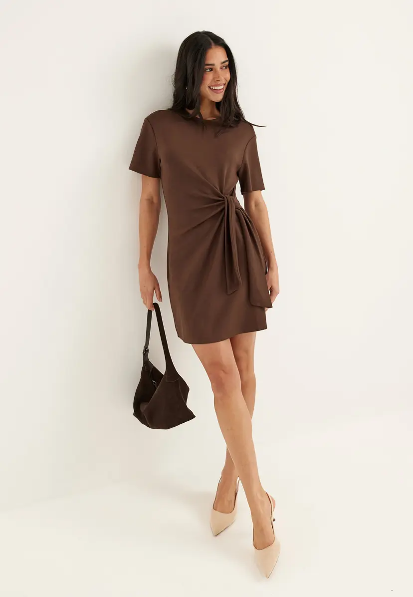 Bubbleroom Knot Tee Dress