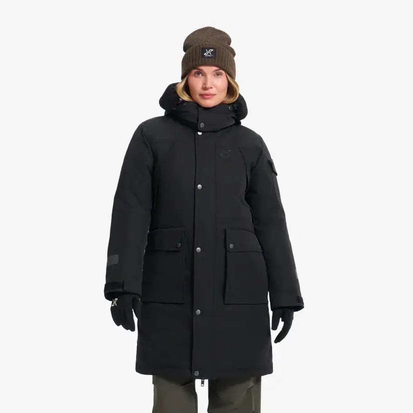 RevolutionRace Tempest Insulated Parka Dame Black
