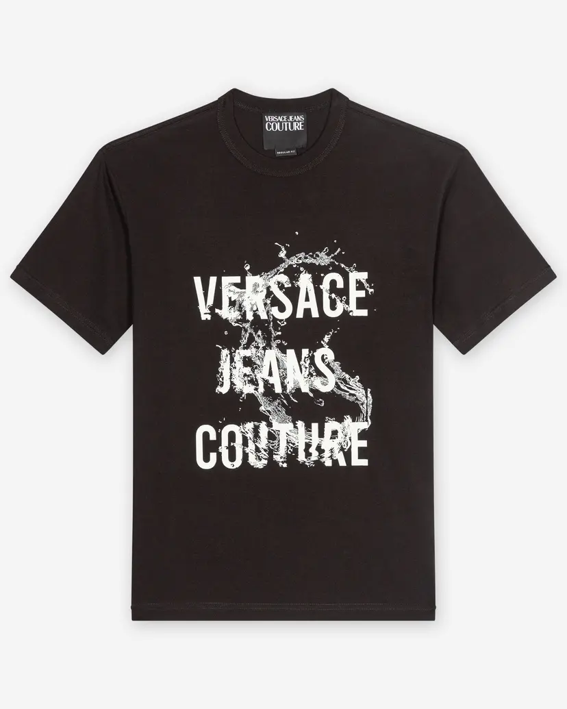 Versace Jeans Couture Versace Jeans Couture Logo Splash Black T-shirt