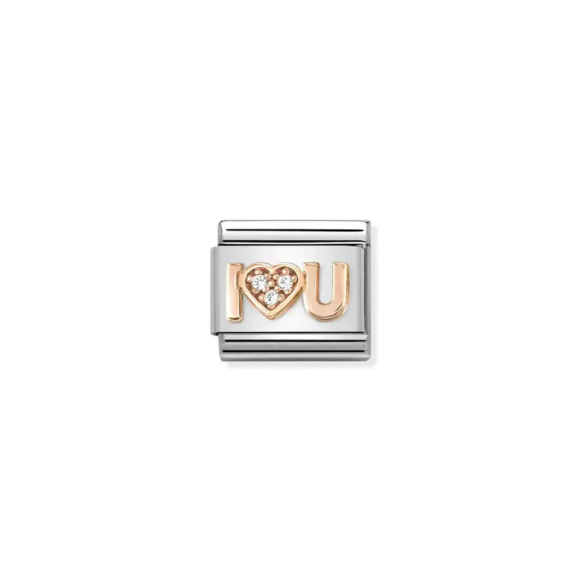 Nomination I Heart You Rose Gold