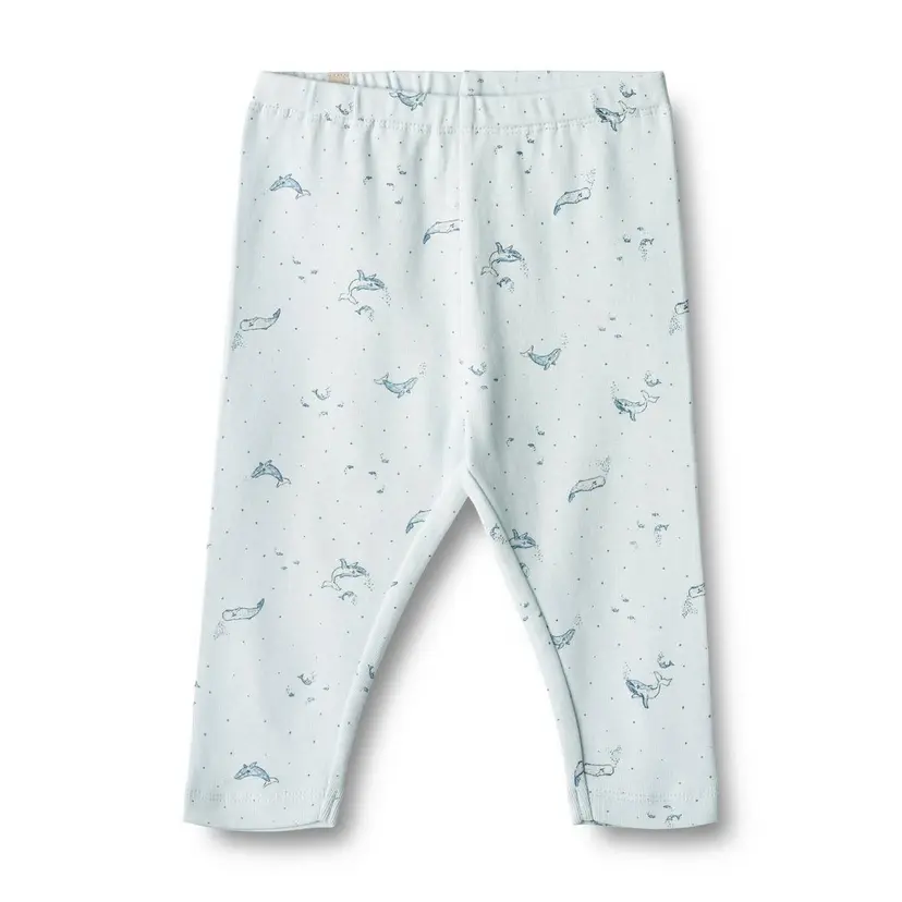 Wheat Wheat Jersey Pants Silas Light Blue Whales (56 / 1-2 mnd)