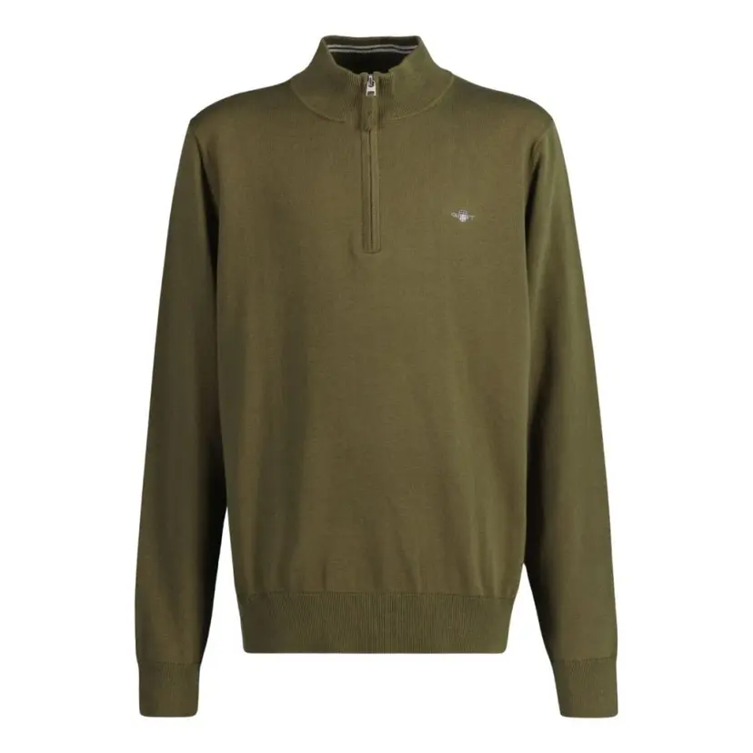 GANT Gant - Genser Shield Half Zip Juniper Green