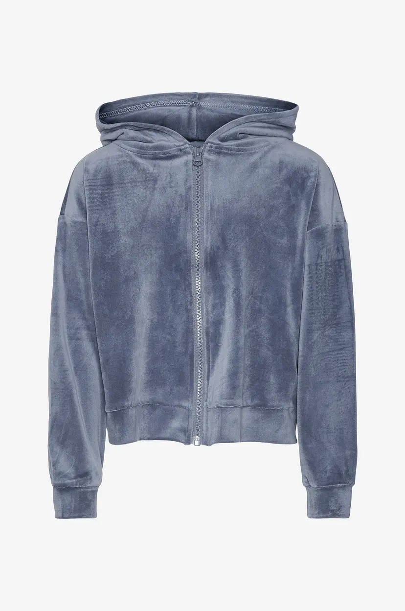 Vero Moda Girl Hettegenser vmAthena LS Zip Hoodie Jrs Girl - Blå