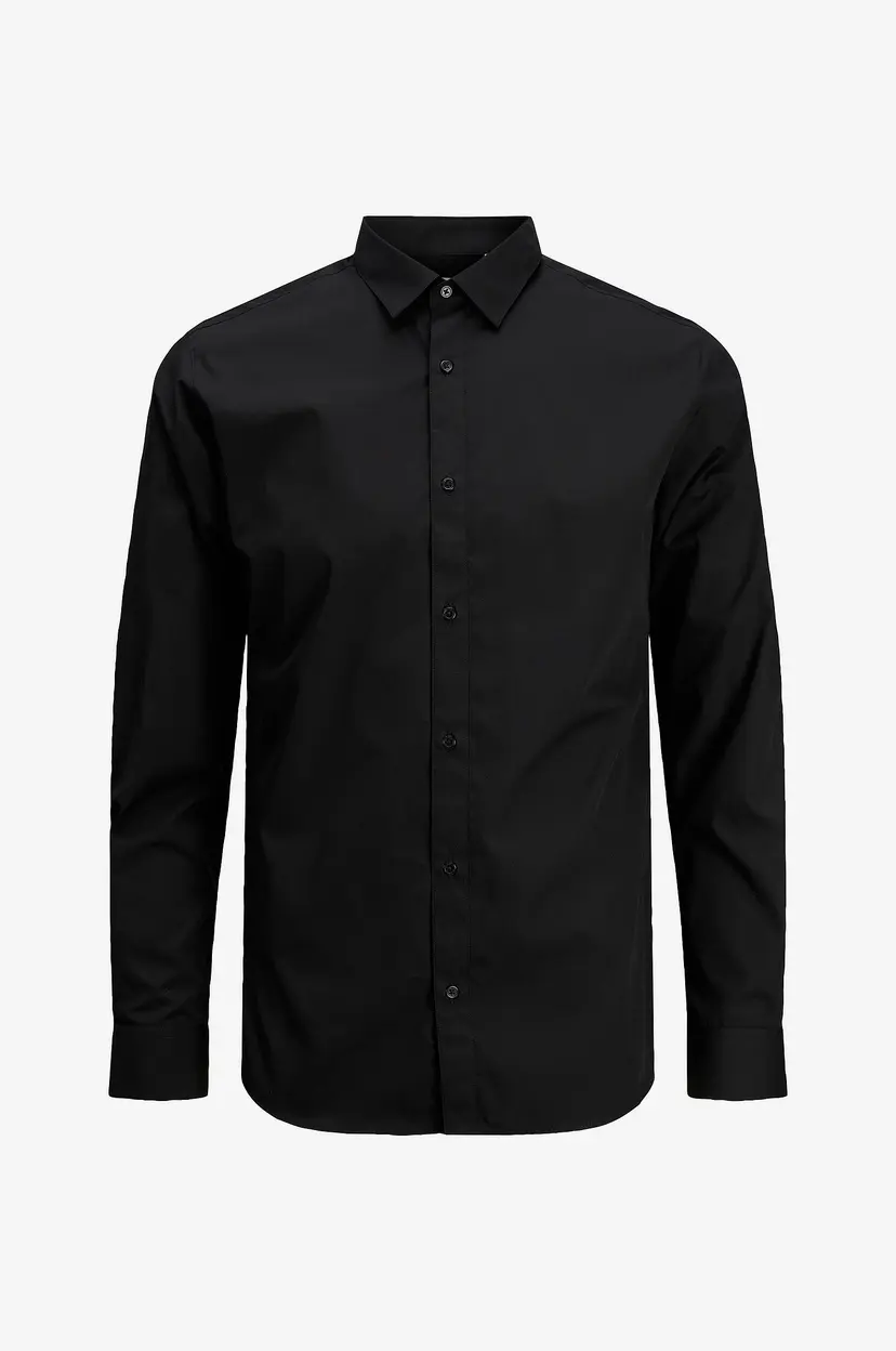 Jack & Jones Plus Skjorte jjJoe LS Plain Pls - Svart