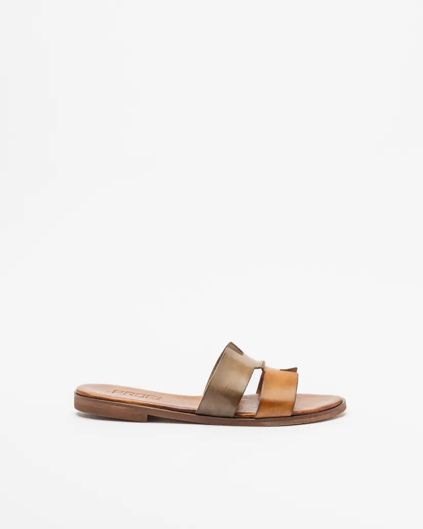 PROF PROF A167 Camel Slide sandals