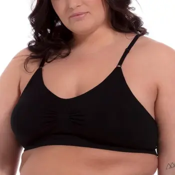 Magic Magic BH Comfort Bra Spaghetti Straps Bamboo Svart Large Dame