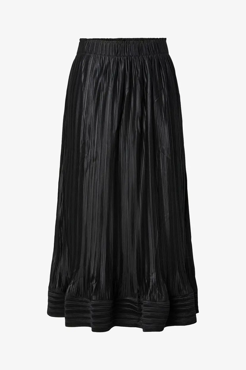 Y.A.S Skjørt yasRiva HW Midi Skirt - Svart