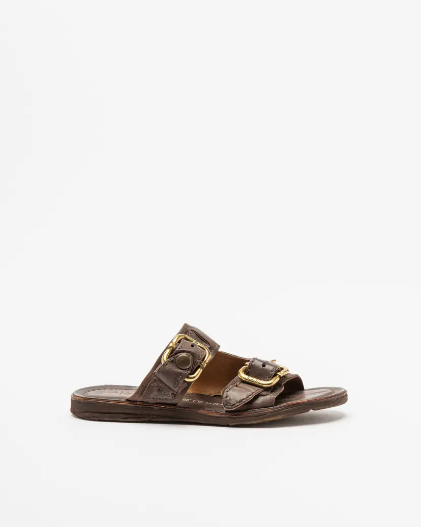 A.S.98 A.S.98 A16071 Brown Slide sandals
