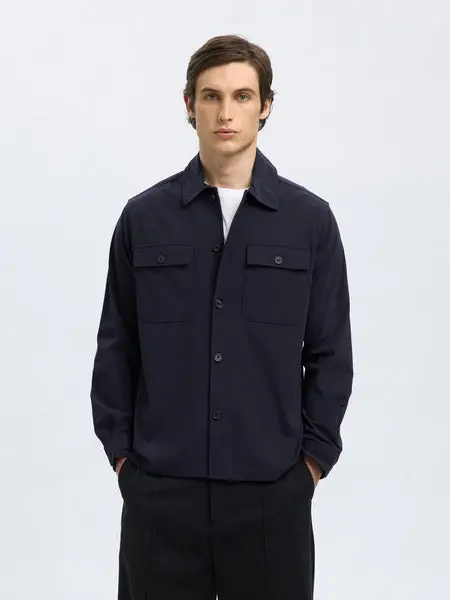 SELECTED Slhreg Lorent Bi-Stretch Overshirt Noos