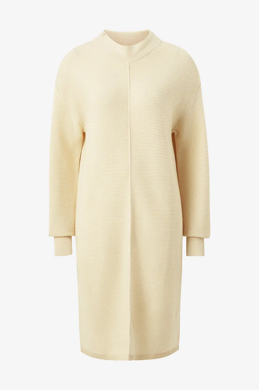 Vila Kjole viStacy L/S Funnelneck Knit Dress - Beige