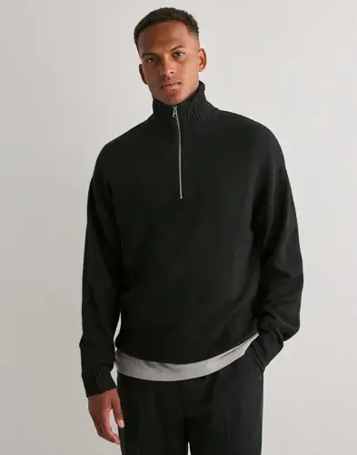 Jack & Jones Jack & Jones Jjesoho Ollie Knit Half Zip Sn Half zip Svart