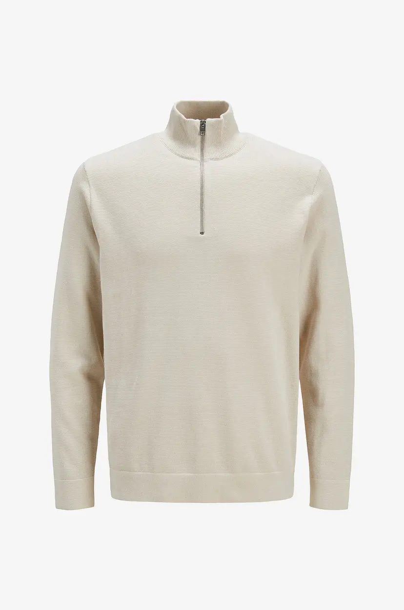 Jack & Jones Junior Genser jprBlamilano Spring Knit Half Zip J - Grå