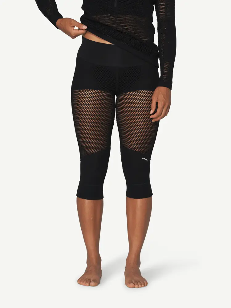 Devold Devold - Wool Mesh Pro 3/4 Stilongs Dame - Large - Svart