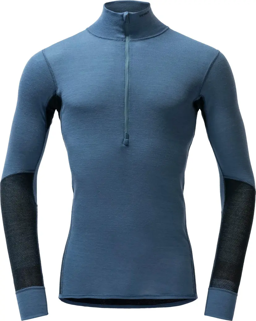 Devold Devold Men's Wool Mesh 190 Zip Neck Berry/Ink