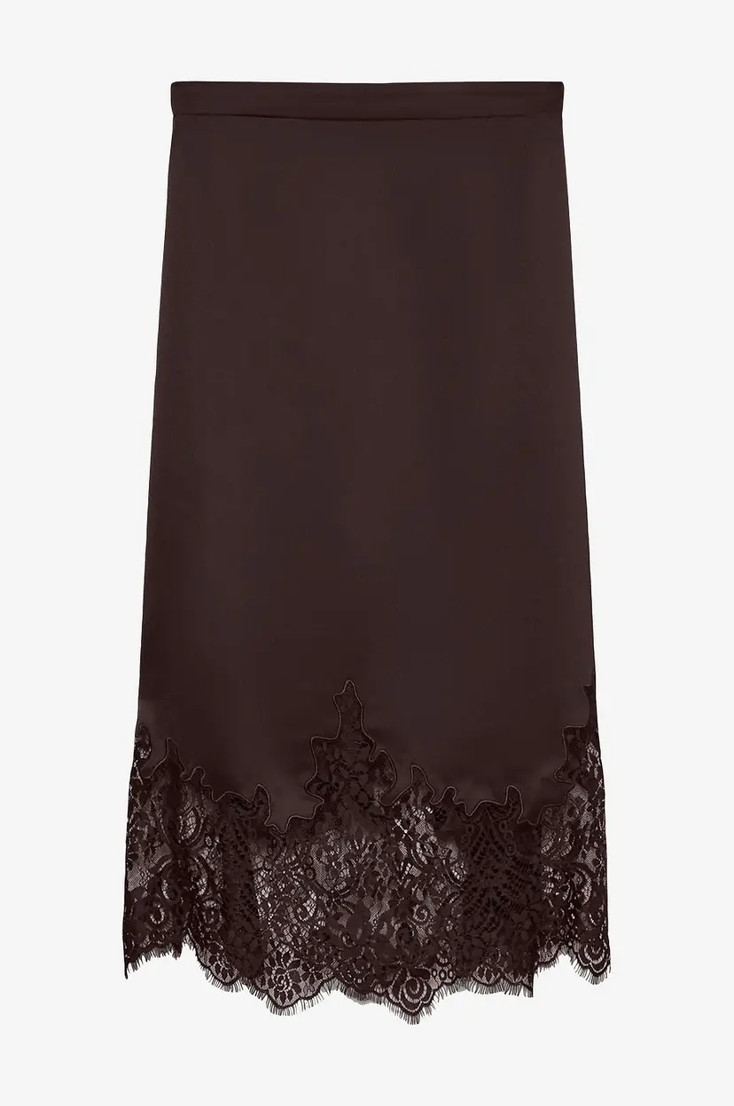 Vero Moda Satengskjørt vmNovi Lace - Rød