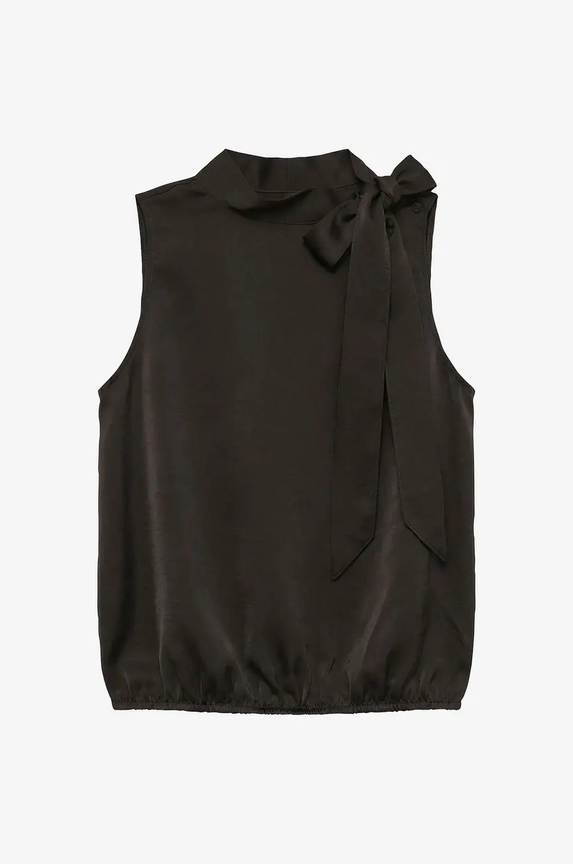 Vero Moda Bluse Vmmiro Sl Tie Top Wvn - Brun