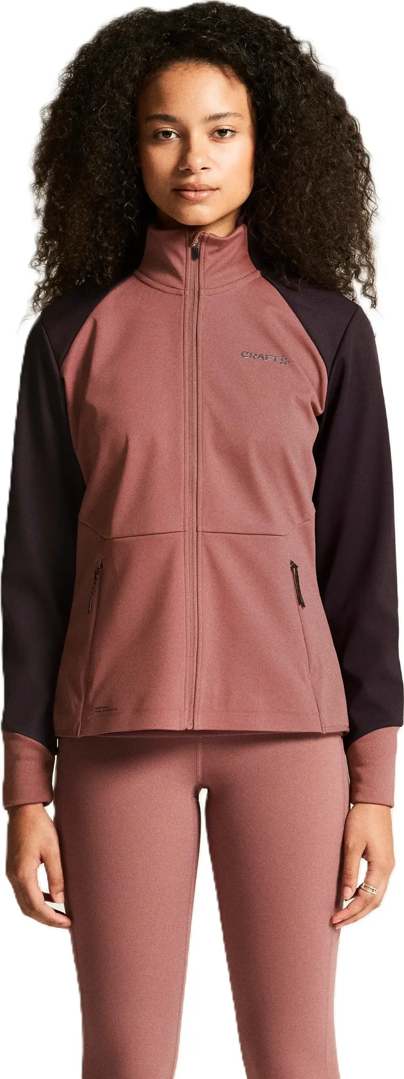 Craft Craft Women's Core Nordic Training Jacket Rose Brown/dk Plum