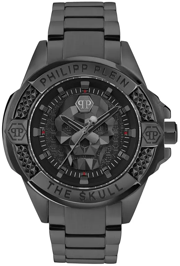 Philipp Plein Philipp Plein Herreklokke PWAAA3025 The Skull Sort/Stål Ø44 mm