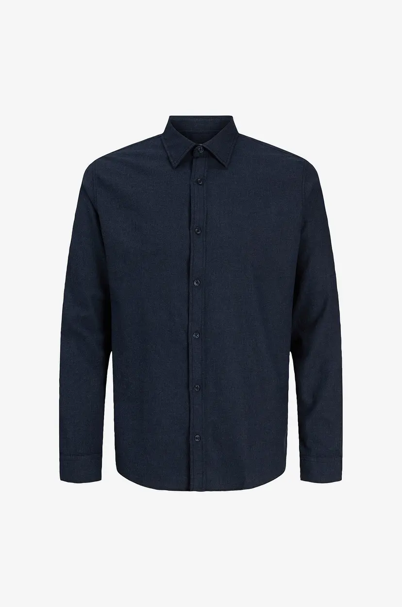 Jack & Jones Skjorte Jjefield Melange Shirt Ls Sn - Blå