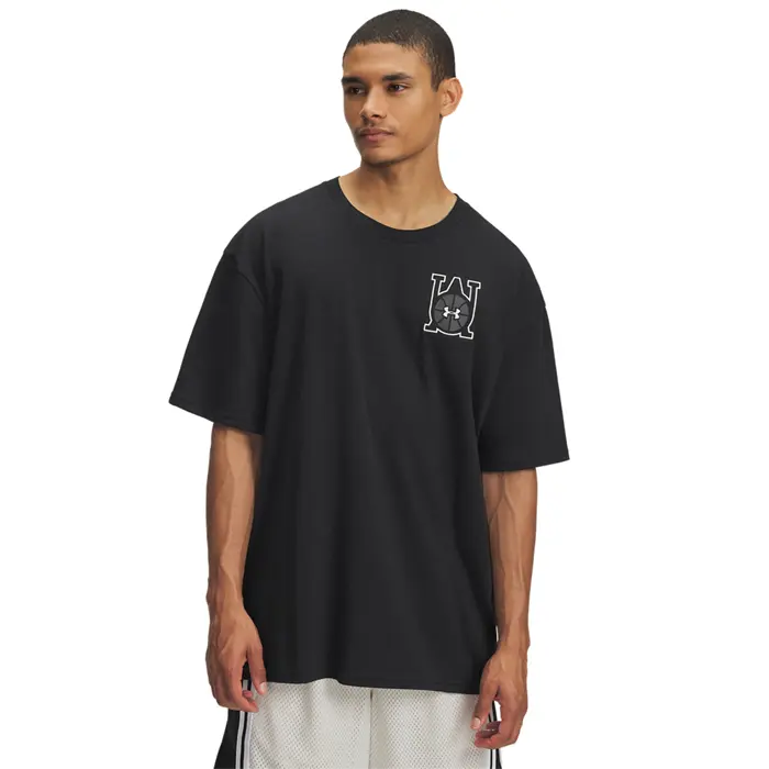 Under Armour OS Hoops Courtside T-skjorte Svart