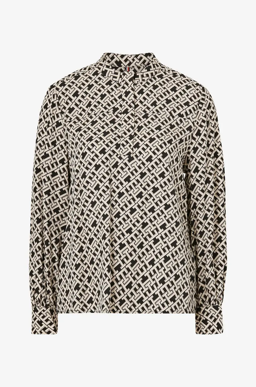 Tommy Hilfiger Bluse Amd Fluid Blouse - Beige