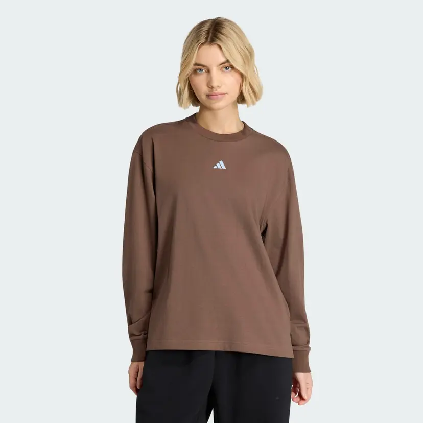 Adidas 3 STRIPES STUDIO BOYFRIEND LONGSLEEVE T-SKJORTE
