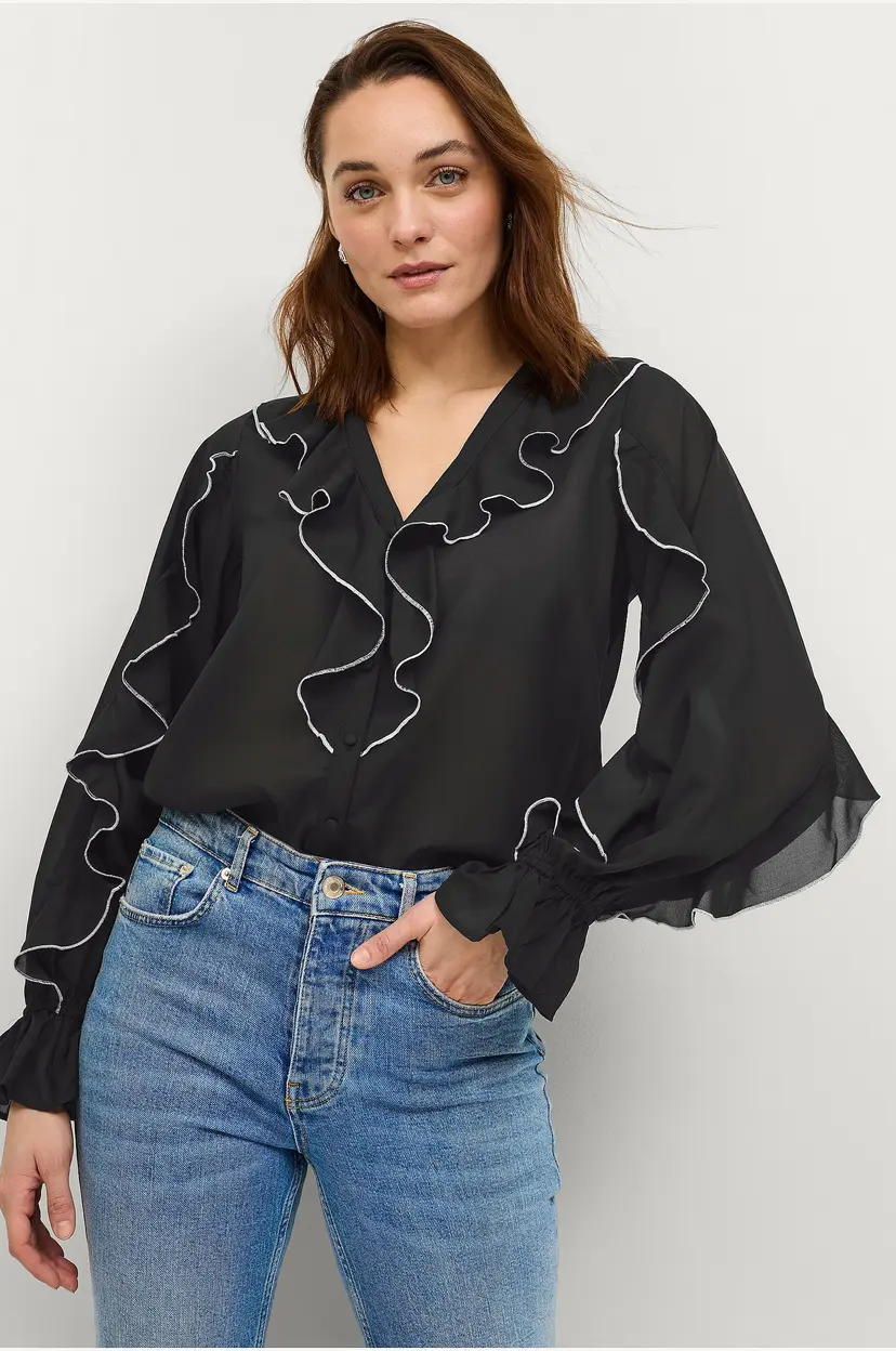 Ellos Collection Bluse Ivy - Svart
