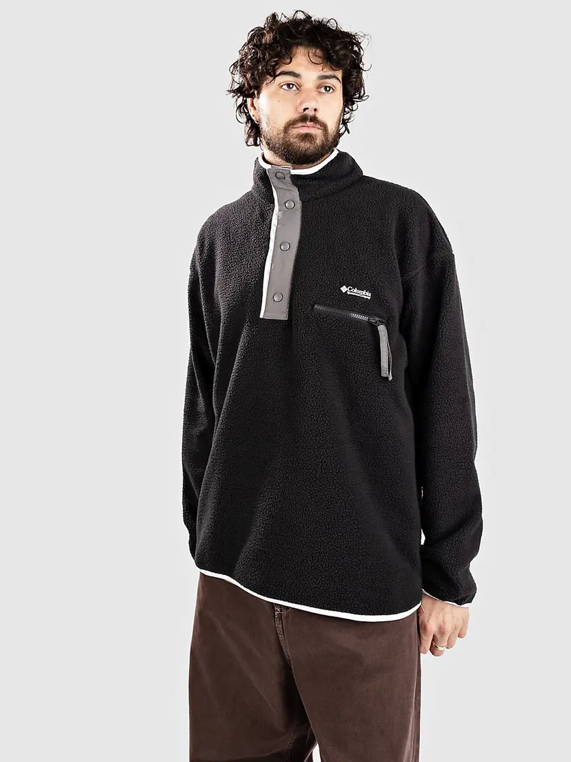 Columbia Columbia Helvetia II Half Snap Fleece Half-Zip Fleecegenser svart
