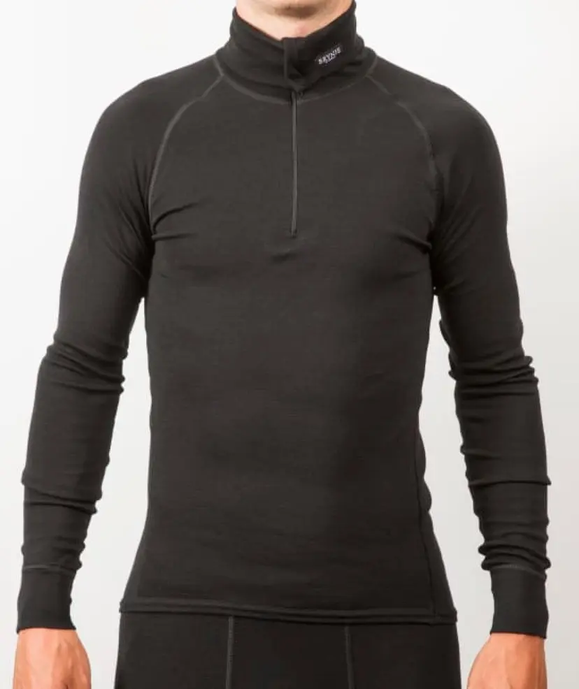 Brynje Brynje Classic Zip Polo Black