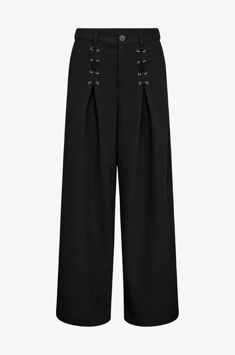 Co'couture Bukser LunaCC Eyelet Wide - Svart