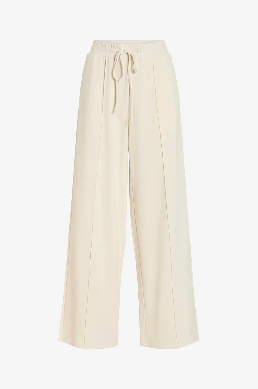 Vila Sweatpants Vitelana HW Wide Sweat - Beige