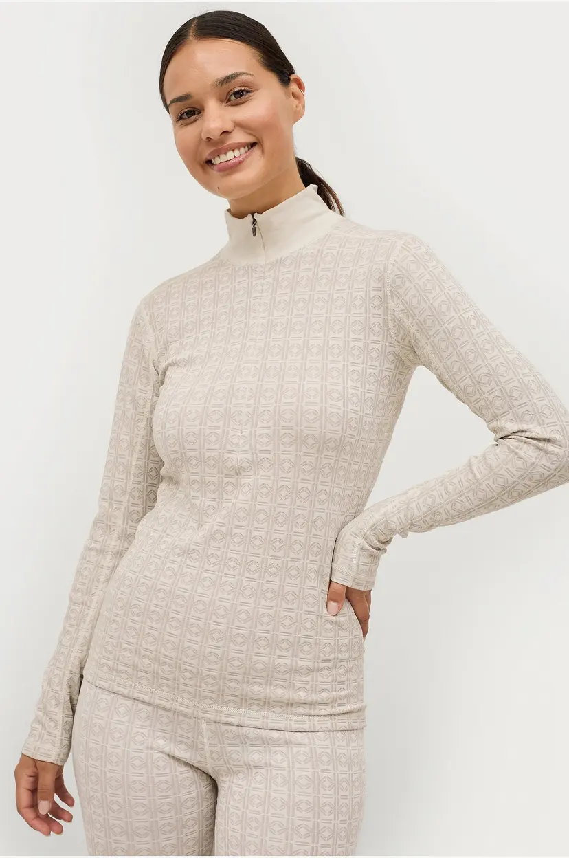 Áhkká Termisk topp Gold Underwear LS Tee - Natur