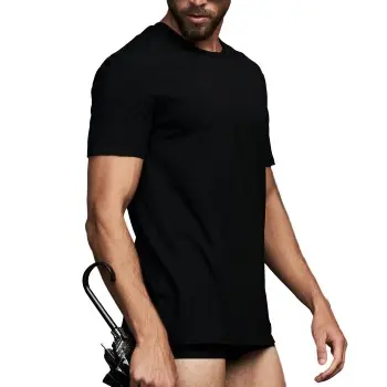 Frank Dandy Frank Dandy Bamboo Straight Tee Svart Large Herre