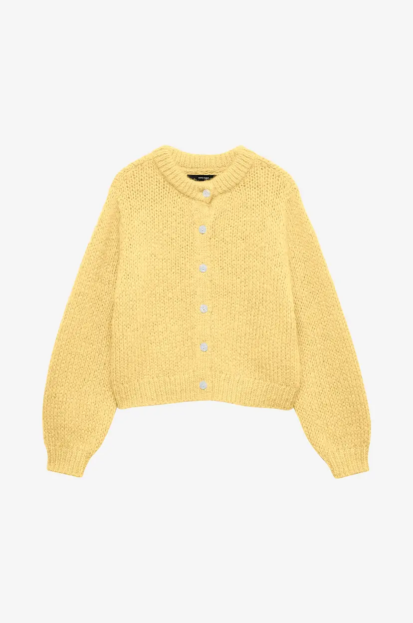 Vero Moda Girl Kardigan vmWilo LS O-neck - Gul