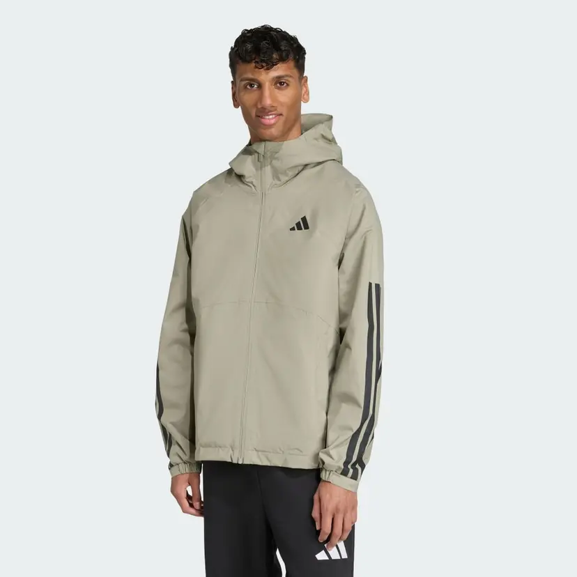 Adidas Essentials CLIMAPROOF 3-Stripes Hooded Jacket