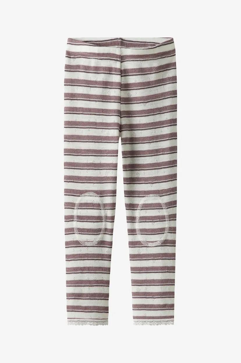 NAME IT Leggings nmfWang Wool Needle Legging - Rød